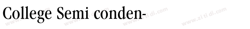 College Semi conden字体转换